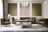 Veer Decor Venezia Damask Taupe Wallpaper