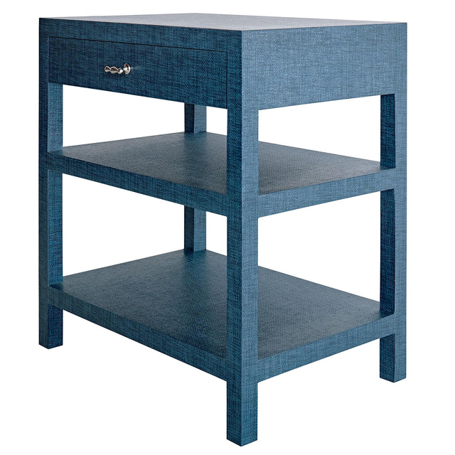 Thibaut Wrapped Side Table With Drawer & Shelves 7843-T26