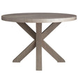 Thibaut Wrapped X Trestle Round Dining Table 7849-T48