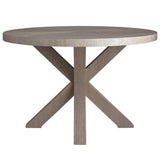 Thibaut Wrapped X Trestle Round Dining Table 7849-T48