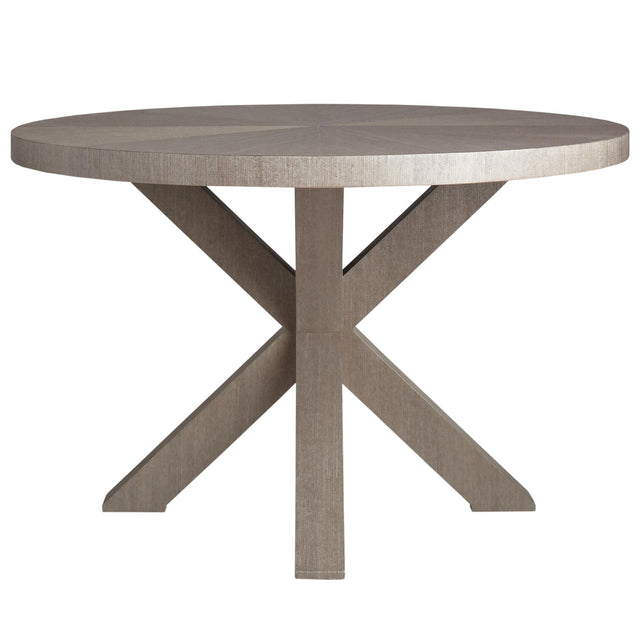 Thibaut Wrapped X Trestle Round Dining Table 7849-T48