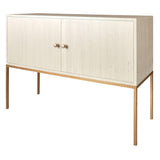 Thibaut Wrapped 2 Door Console W/Metal Base 7863-T48
