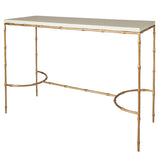 Thibaut Bamboo Metal Console With Wrapped Top 7865-T48