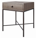 Thibaut Wrapped 1 Drawer Side Table W/Metal Base 7872-T22