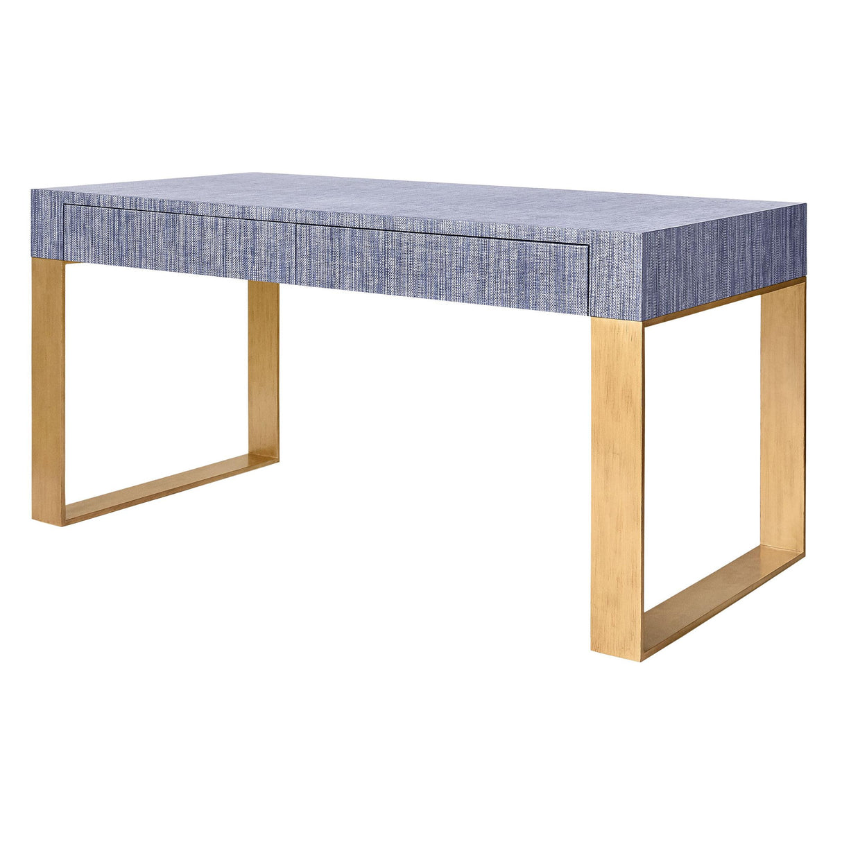 Thibaut Wrapped Desk With 2 Drawers & Metal Base 7876-T60