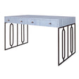 Thibaut Wrapped Desk With Deco Metal Base 7886-T54