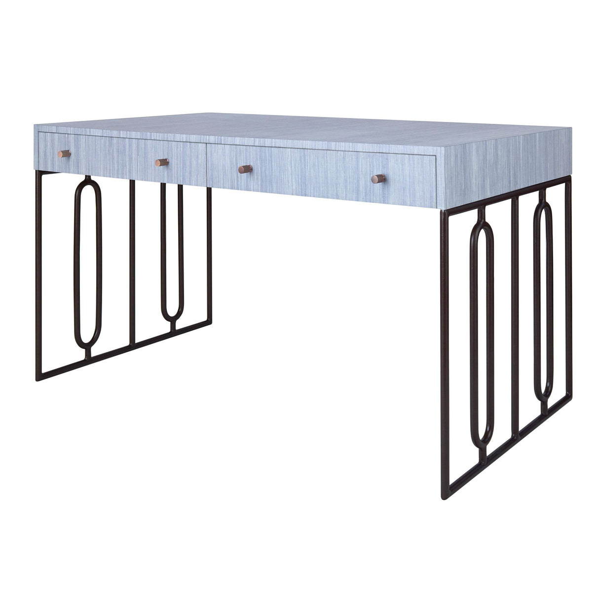Thibaut Wrapped Desk With Deco Metal Base 7886-T54