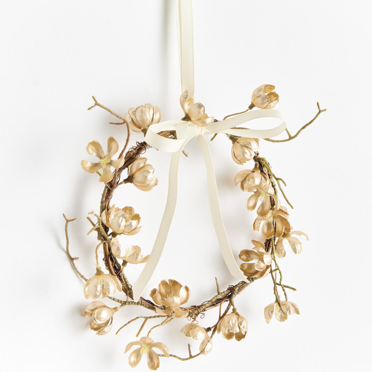 Napa  GILDED CHERRY BLOSSOM WREATHS ST/2