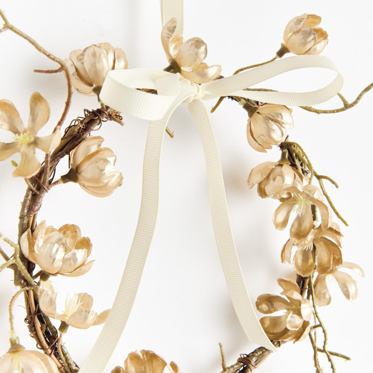 Napa  GILDED CHERRY BLOSSOM WREATHS ST/2