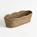 Napa  BURMA RATTAN OVAL CACHEPOT
