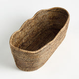 Napa  BURMA RATTAN OVAL CACHEPOT
