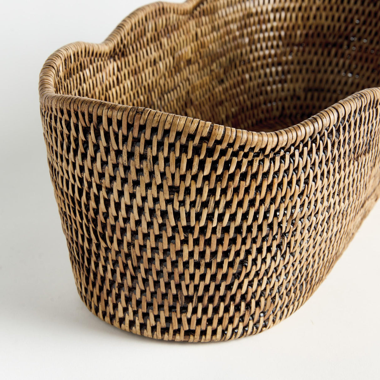 Napa  BURMA RATTAN OVAL CACHEPOT