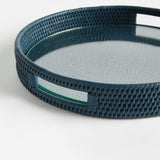 Napa  BURMA RATTAN ROUND SERVING TRAY