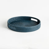 Napa  BURMA RATTAN ROUND SERVING TRAY