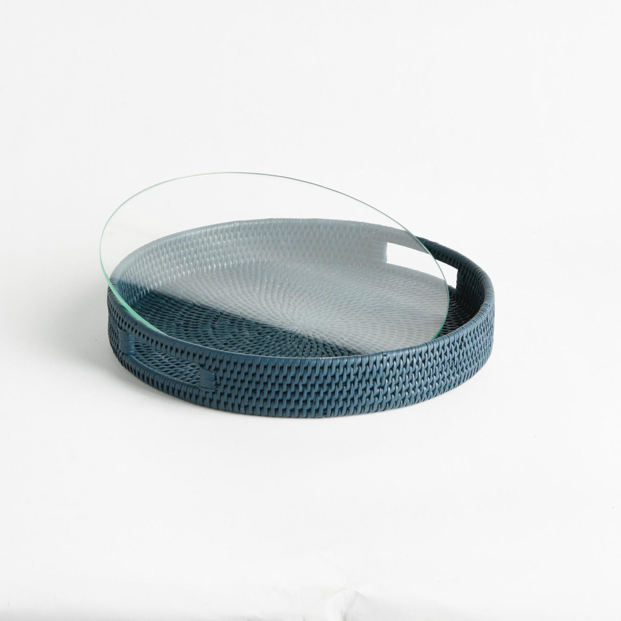 Napa  BURMA RATTAN ROUND SERVING TRAY