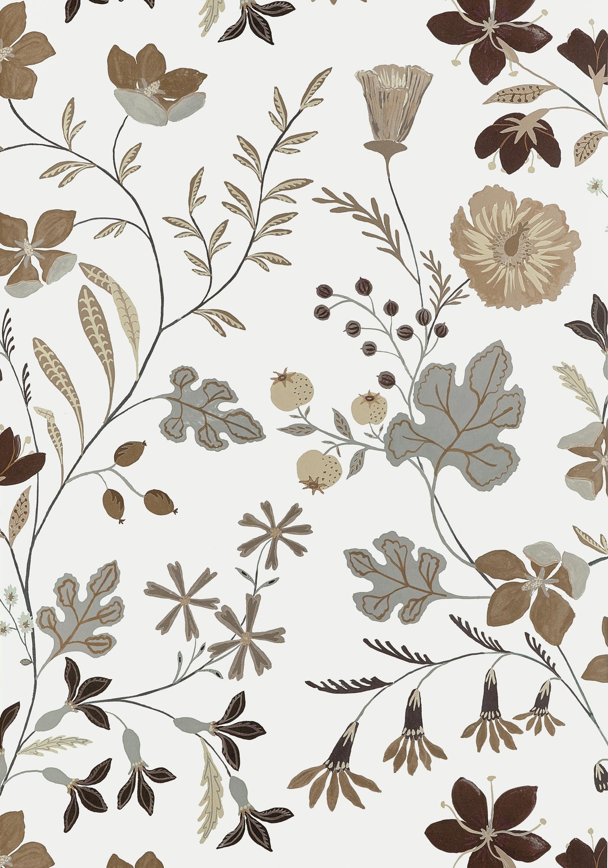 Thibaut Bloom Natural Wallpaper