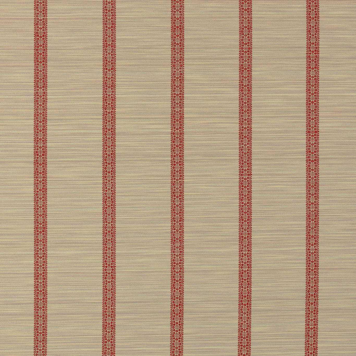Zoffany Bellagio Stripe Sandstone/Russet Fabric