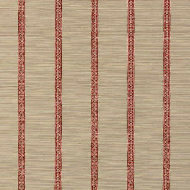 Zoffany Bellagio Stripe Sandstone/Russet Fabric
