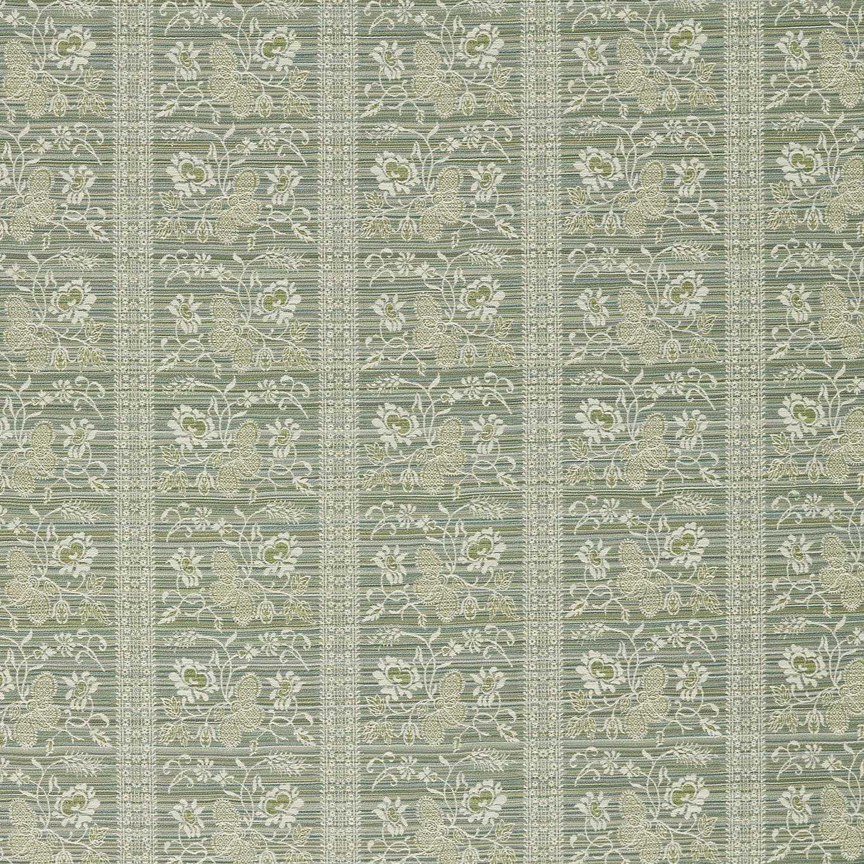 Zoffany Filigree Bellagio Stripe Eau De Nil Fabric