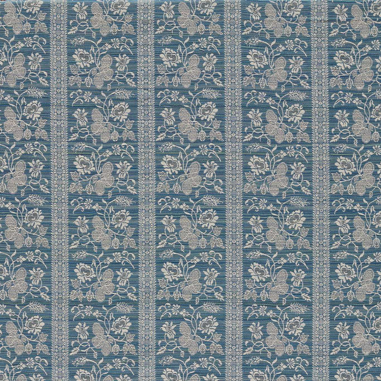 Zoffany Filigree Bellagio Stripe Azure Fabric