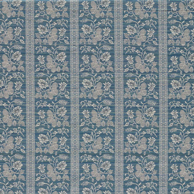 Zoffany Filigree Bellagio Stripe Azure Fabric