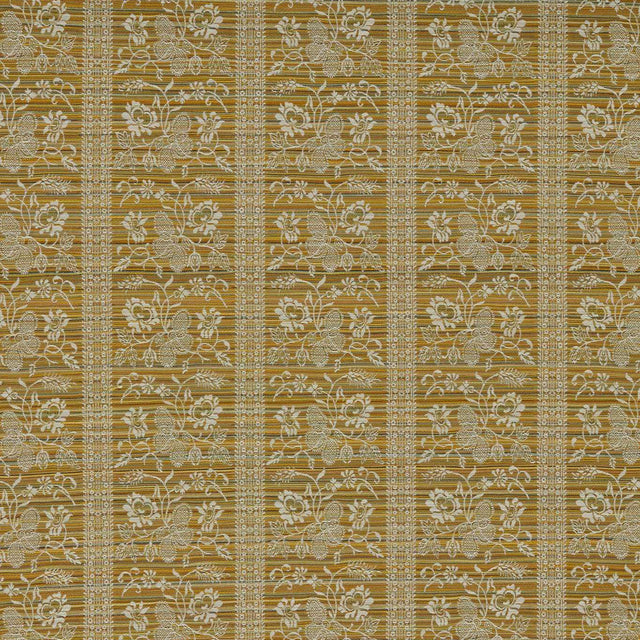 Zoffany Filigree Bellagio Stripe Silk Yellow Fabric