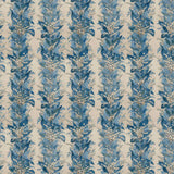 Zoffany Lily Stripe Chalk/Blue Stone Fabric