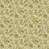 Zoffany Thorny Vine Silk Yellow Fabric
