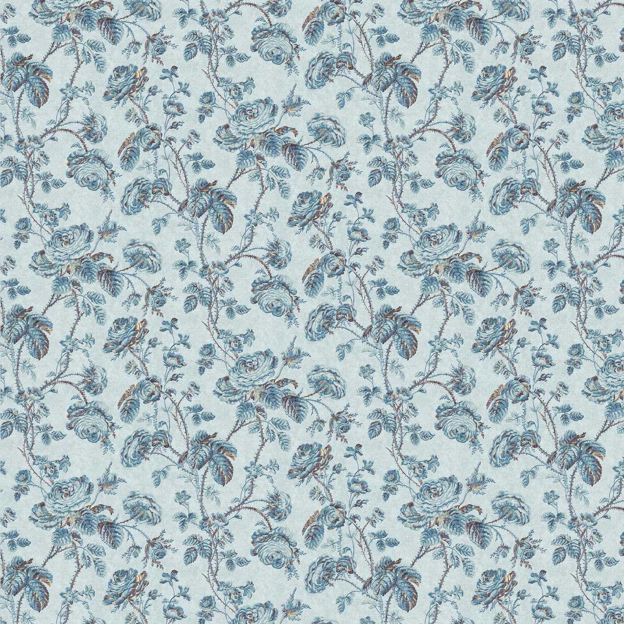 Zoffany Thorny Vine Azure Fabric