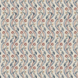 Zoffany Winter Garden Indigo/Red Fabric