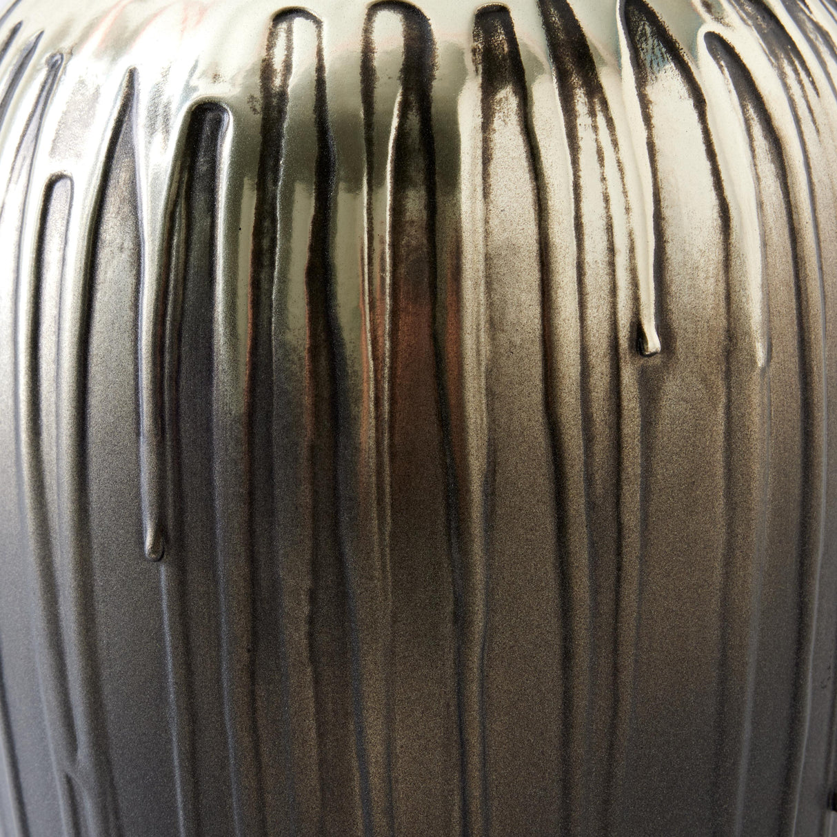 Surya GV Selena Selena Textured Silver and Graphite Vase-Lg 13"H x 7"W x 7"D Vase