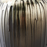 Surya GV Selena Selena Textured Silver and Graphite Vase-Lg 13"H x 7"W x 7"D Vase