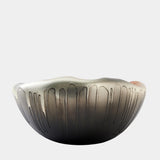 Surya GV Selena Selena Textured Silver and Graphite Bowl 9"H x 13"W x 13"D Decorative Bowl