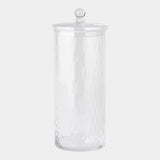 Surya GV Diamond Shaped Optic Diamond Shaped Optic Lidded Canister 18"H x 7"W x 7"D Bottle/Jar