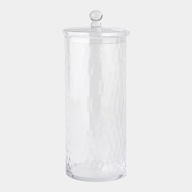 Surya GV Diamond Shaped Optic Diamond Shaped Optic Lidded Canister 18"H x 7"W x 7"D Bottle/Jar