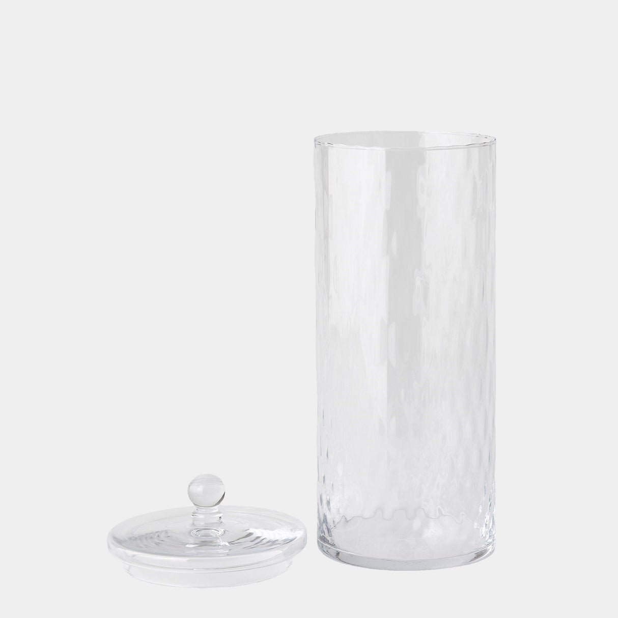 Surya GV Diamond Shaped Optic Diamond Shaped Optic Lidded Canister 18"H x 7"W x 7"D Bottle/Jar