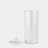 Surya GV Diamond Shaped Optic Diamond Shaped Optic Lidded Canister 18"H x 7"W x 7"D Bottle/Jar