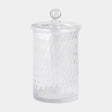 Surya GV Diamond Shaped Optic Diamond Shaped Optic Lidded Canister 11"H x 7"W x 7"D Bottle/Jar