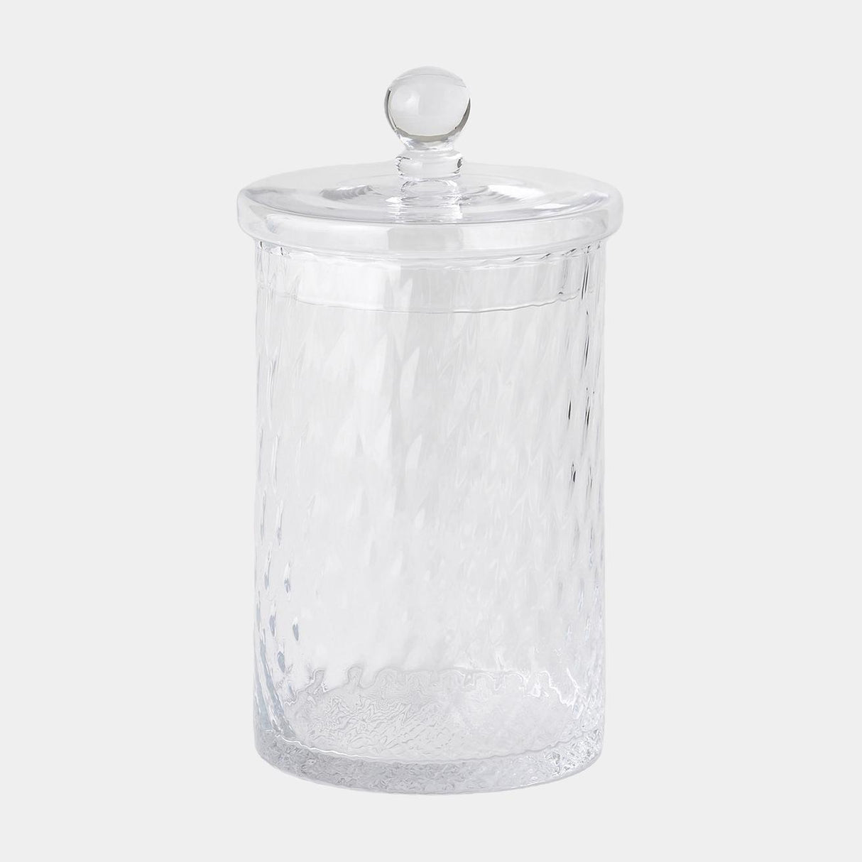 Surya GV Diamond Shaped Optic Diamond Shaped Optic Lidded Canister 11"H x 7"W x 7"D Bottle/Jar
