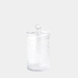 Surya GV Diamond Shaped Optic Diamond Shaped Optic Lidded Canister 11"H x 7"W x 7"D Bottle/Jar