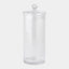 Surya GV Diamond Shaped Optic Diamond Shaped Optic Lidded Canister 15"H x 7"W x 7"D Bottle/Jar
