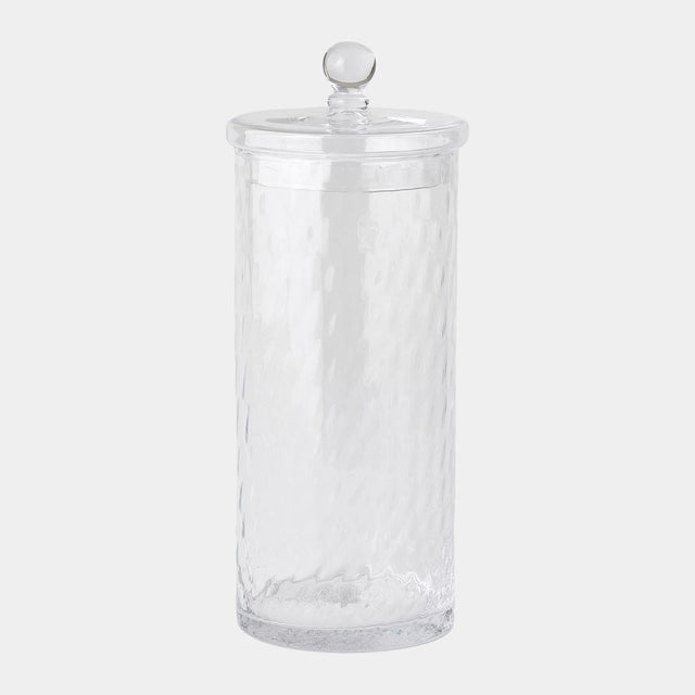 Surya GV Diamond Shaped Optic Diamond Shaped Optic Lidded Canister 15"H x 7"W x 7"D Bottle/Jar