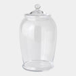 Surya GV Lionel Lionel Glass Lidded Canister 15"H x 9"W x 9"D Bottle/Jar