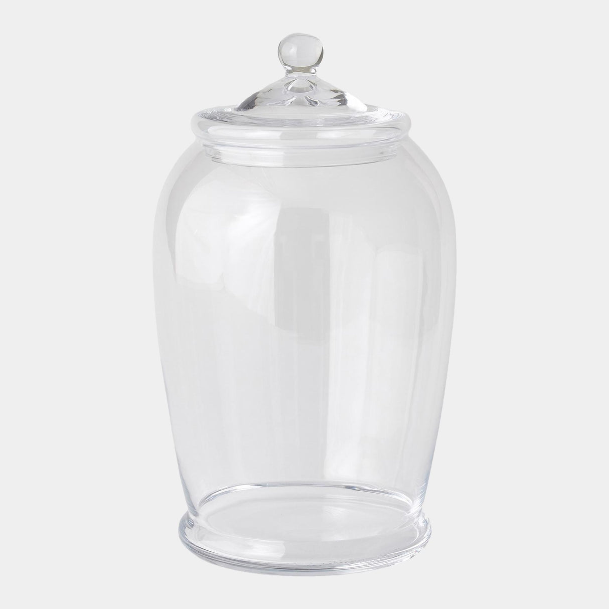 Surya GV Lionel Lionel Glass Lidded Canister 15"H x 9"W x 9"D Bottle/Jar