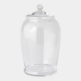 Surya GV Lionel Lionel Glass Lidded Canister 15"H x 9"W x 9"D Bottle/Jar