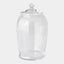 Surya GV Lionel Lionel Glass Lidded Canister 15"H x 9"W x 9"D Bottle/Jar