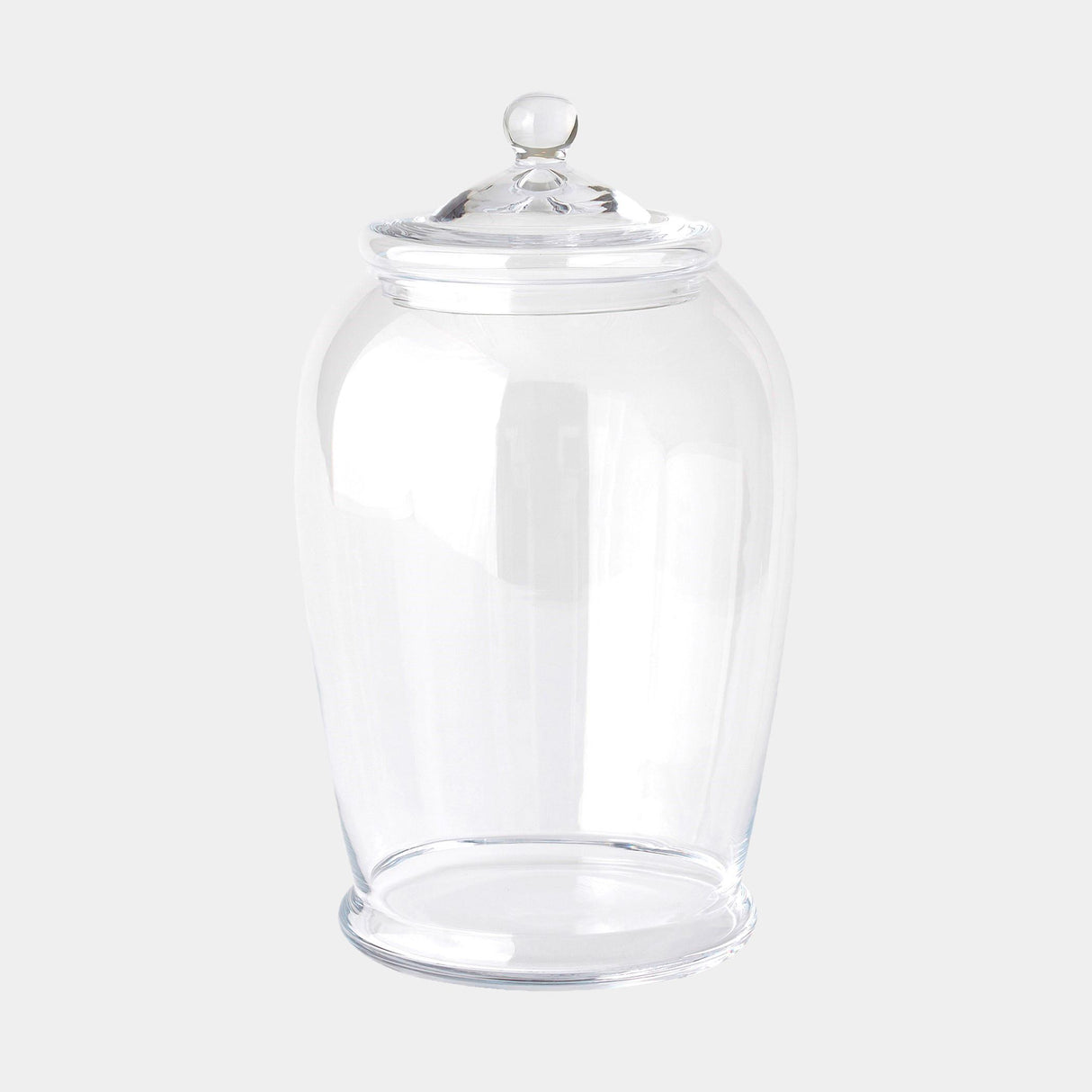 Surya GV Lionel Lionel Glass Lidded Canister 15"H x 9"W x 9"D Bottle/Jar