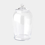 Surya GV Lionel Lionel Glass Lidded Canister 15"H x 9"W x 9"D Bottle/Jar