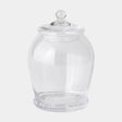 Surya GV Lionel Lionel Glass Lidded Canister 9"H x 6"W x 6"D Bottle/Jar
