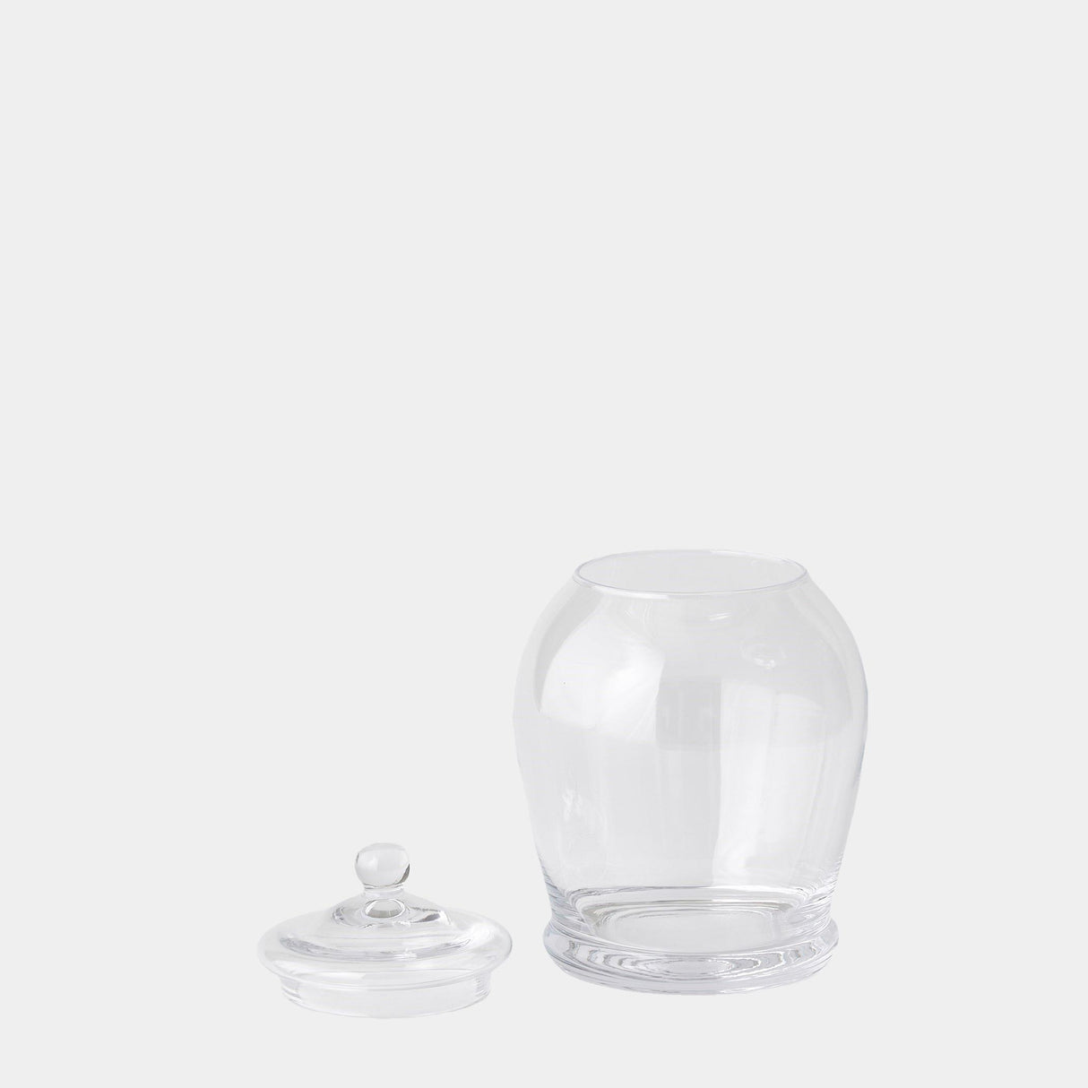 Surya GV Lionel Lionel Glass Lidded Canister 9"H x 6"W x 6"D Bottle/Jar